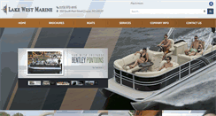 Desktop Screenshot of lakewestmarine.com
